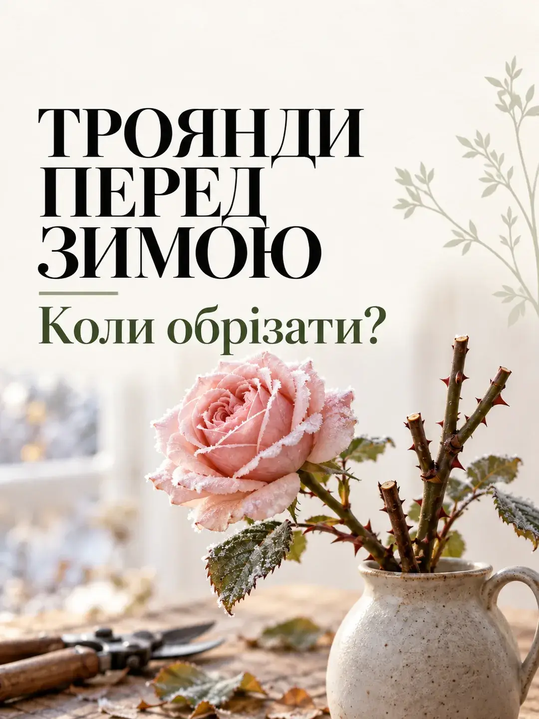 Троянди перед зимою: коли обрізати